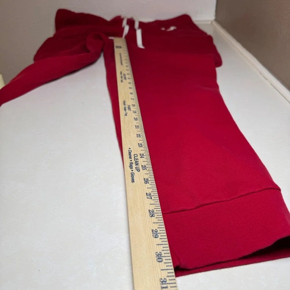 True Religion Mens Red Horseshoe Logo Jogger Sweatpants XL‎ Drawstring Fleece